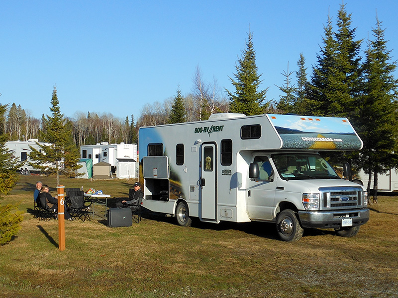 Set yourself up in one of our fifty by one-hundred camping lots
