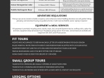 Day Tours Rates Sheet